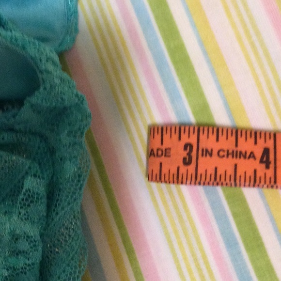 Vintage Light Turquoise Lace Sheer Sleeves Top by Tres Pink Hearts - Picture 7 of 14